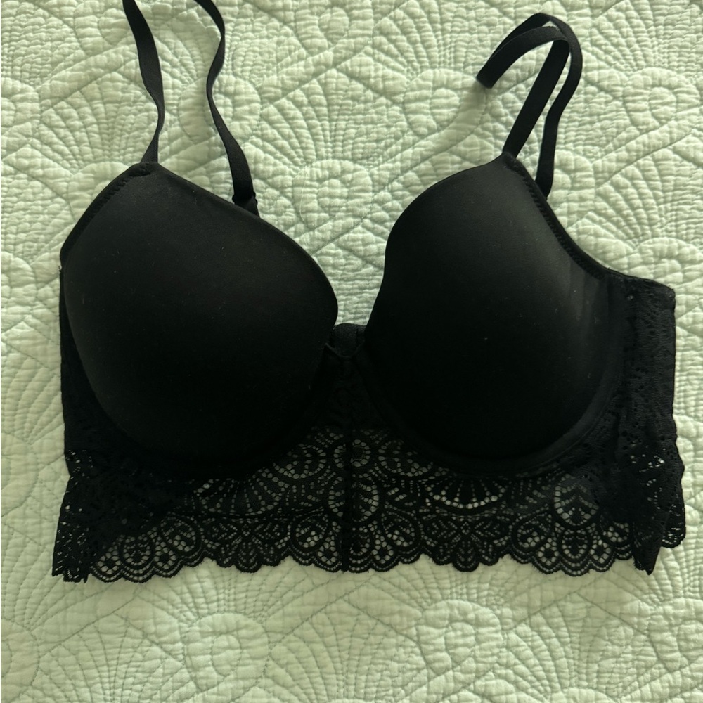 Gilligan & O'Malley Black Lace Bra